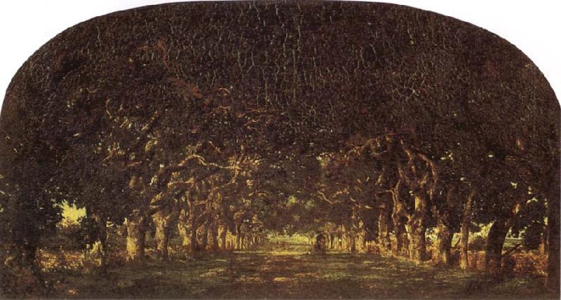 Theodore Rousseau The Chestnut Avenue oil painting picture